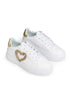 Tenis Blanco Corazón Glitter 9326